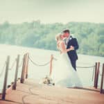 Scenic landscape view of the country estate during a Meredith Manor wedding.