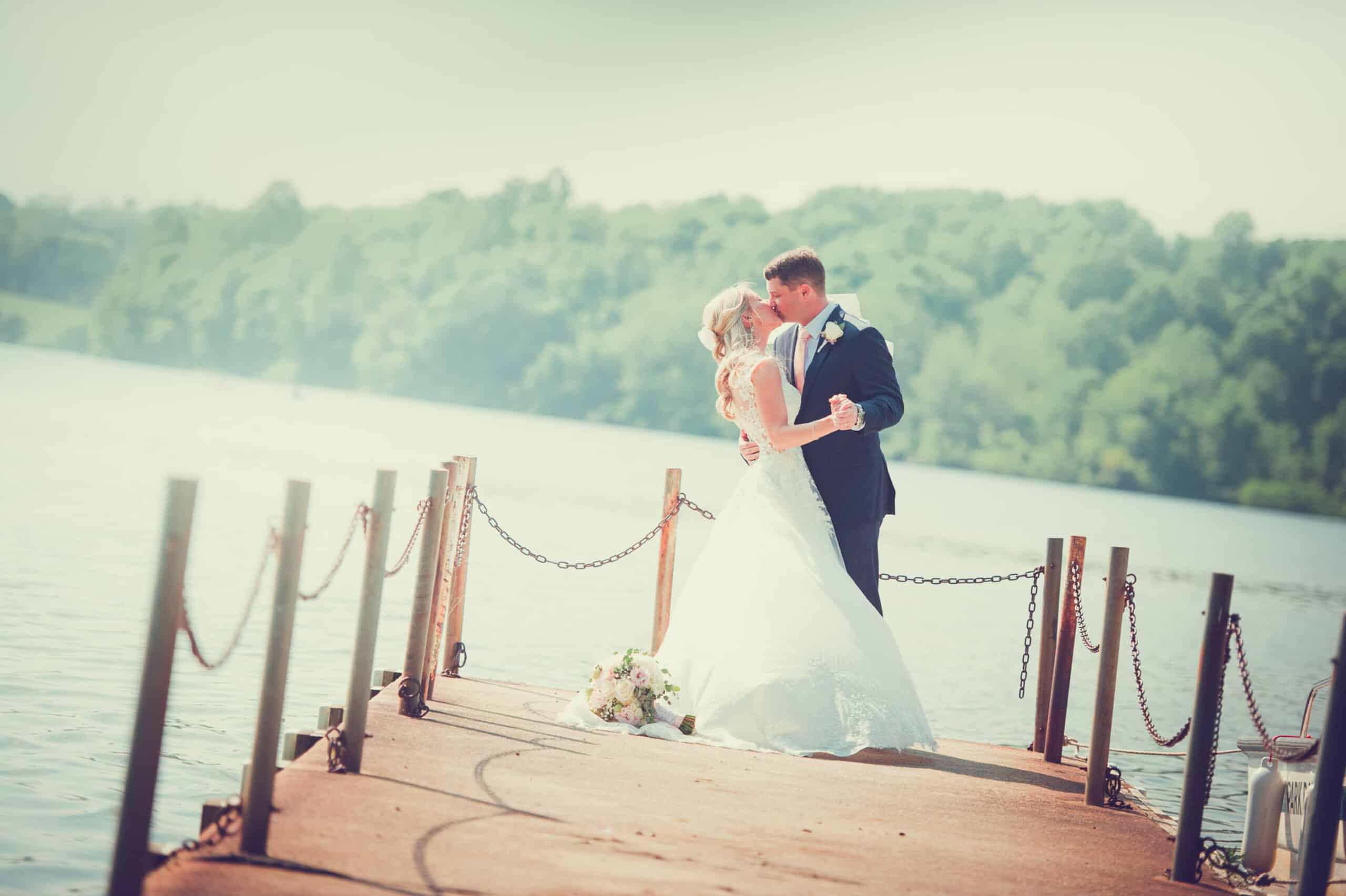 Scenic landscape view of the country estate during a Meredith Manor wedding.